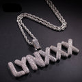 Personalized Bubble Letter Necklace