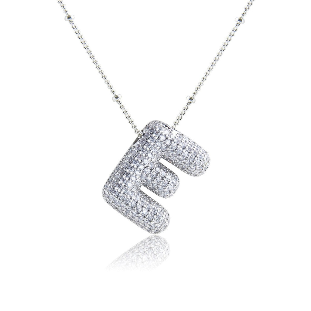 Bubble Initial Necklace