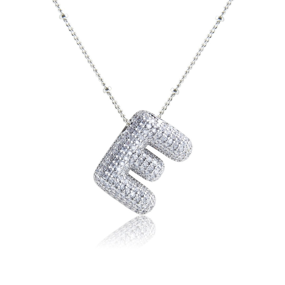 Bubble Initial Necklace