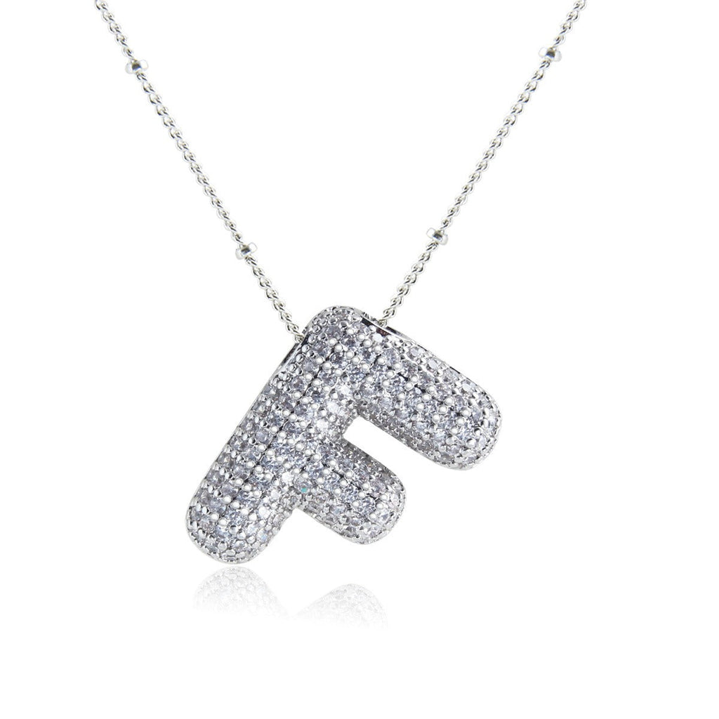 Bubble Initial Necklace
