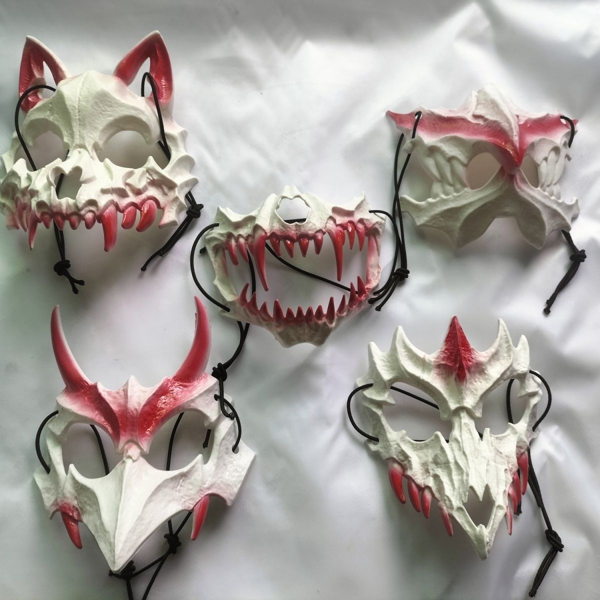Halloween Tiger Half-Face Masks