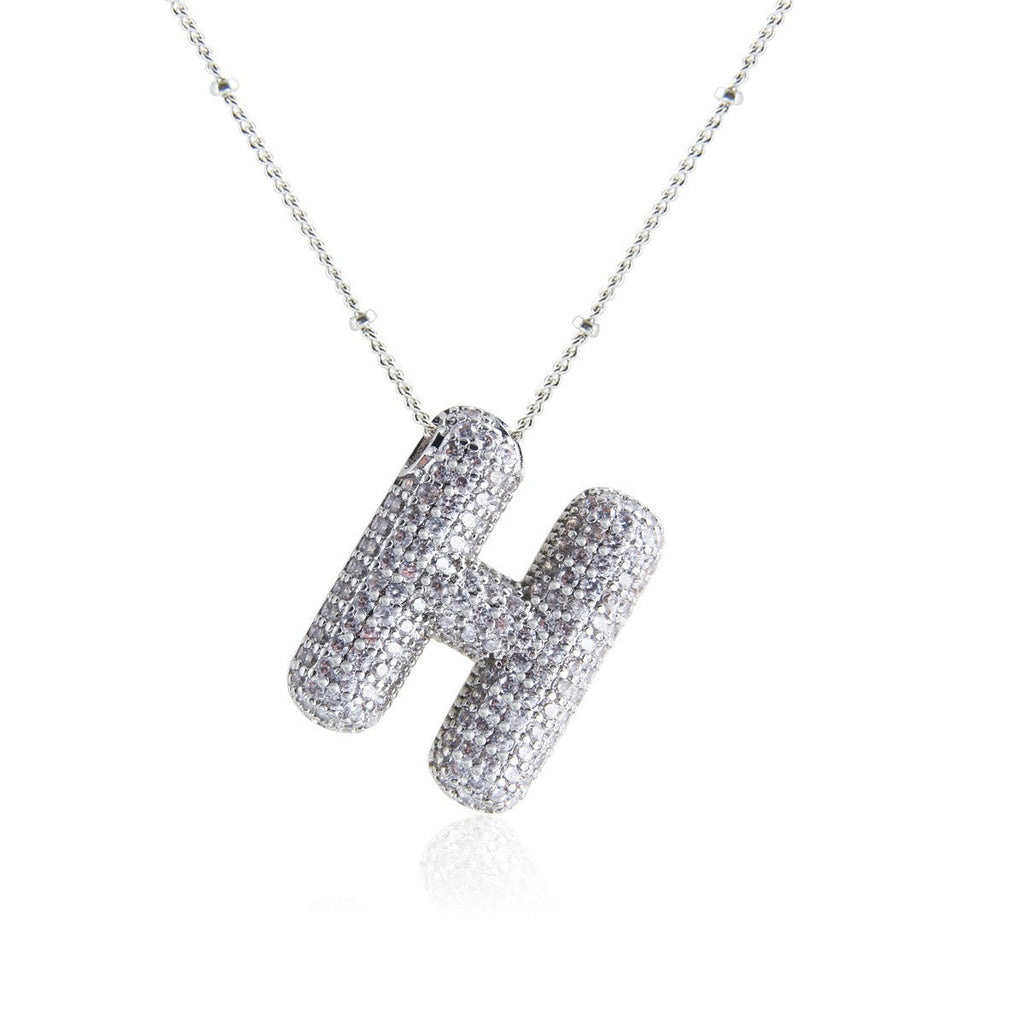 Bubble Initial Necklace