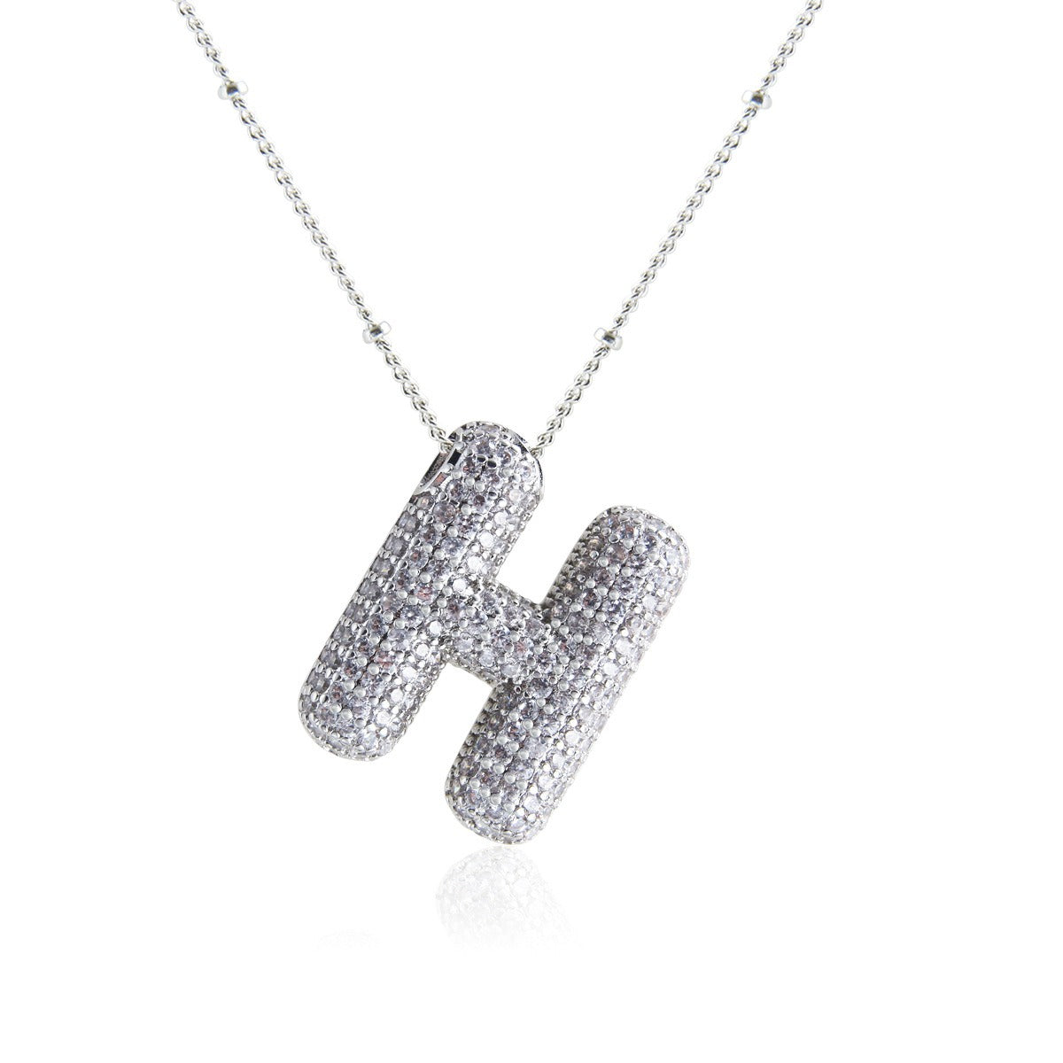 Bubble Initial Necklace