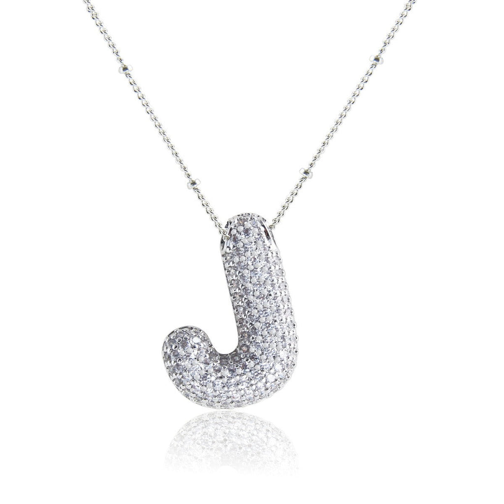 Bubble Initial Necklace