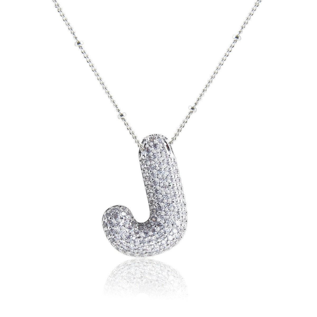 Bubble Initial Necklace