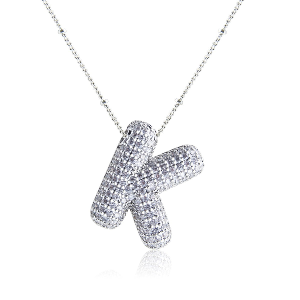 Bubble Initial Necklace