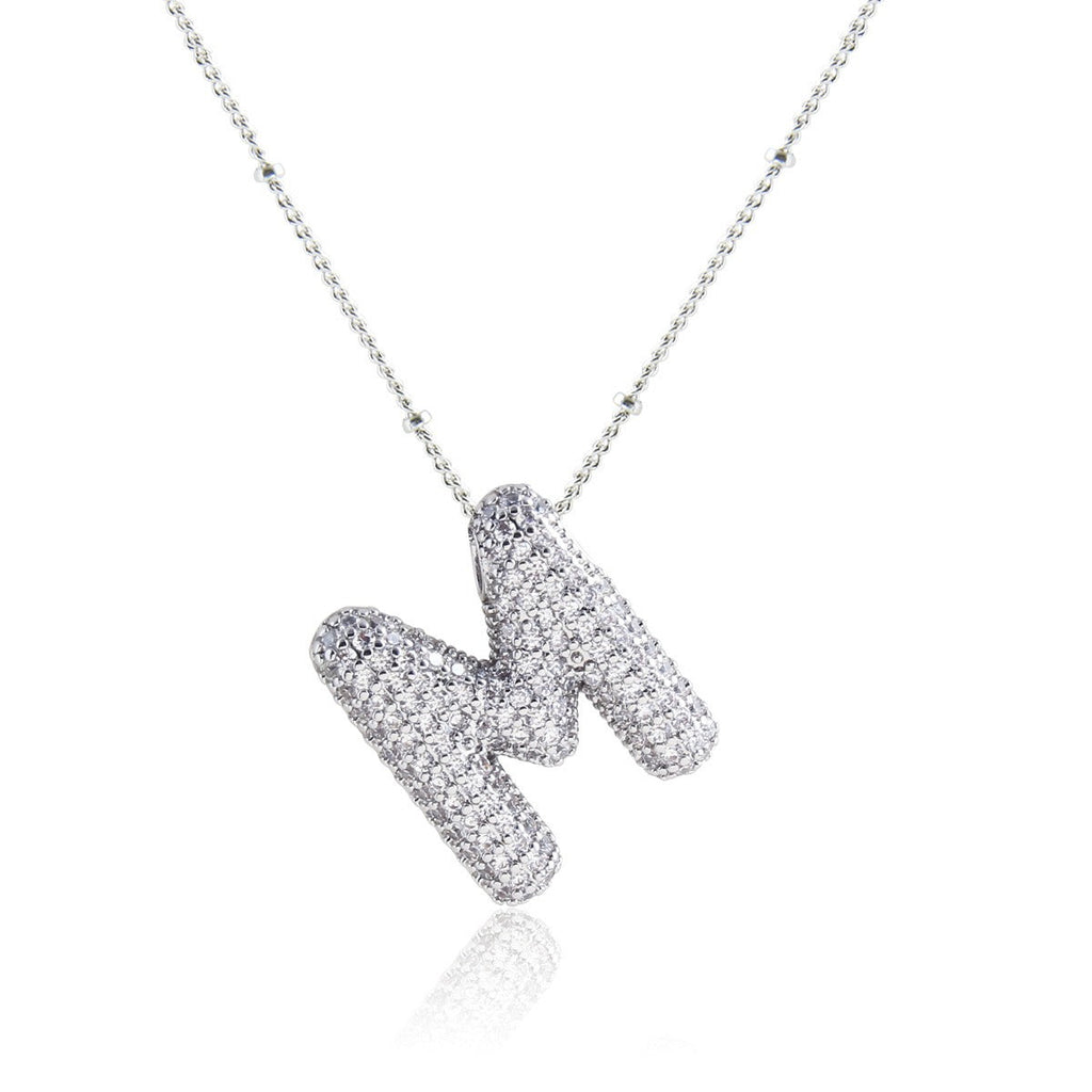 Bubble Initial Necklace