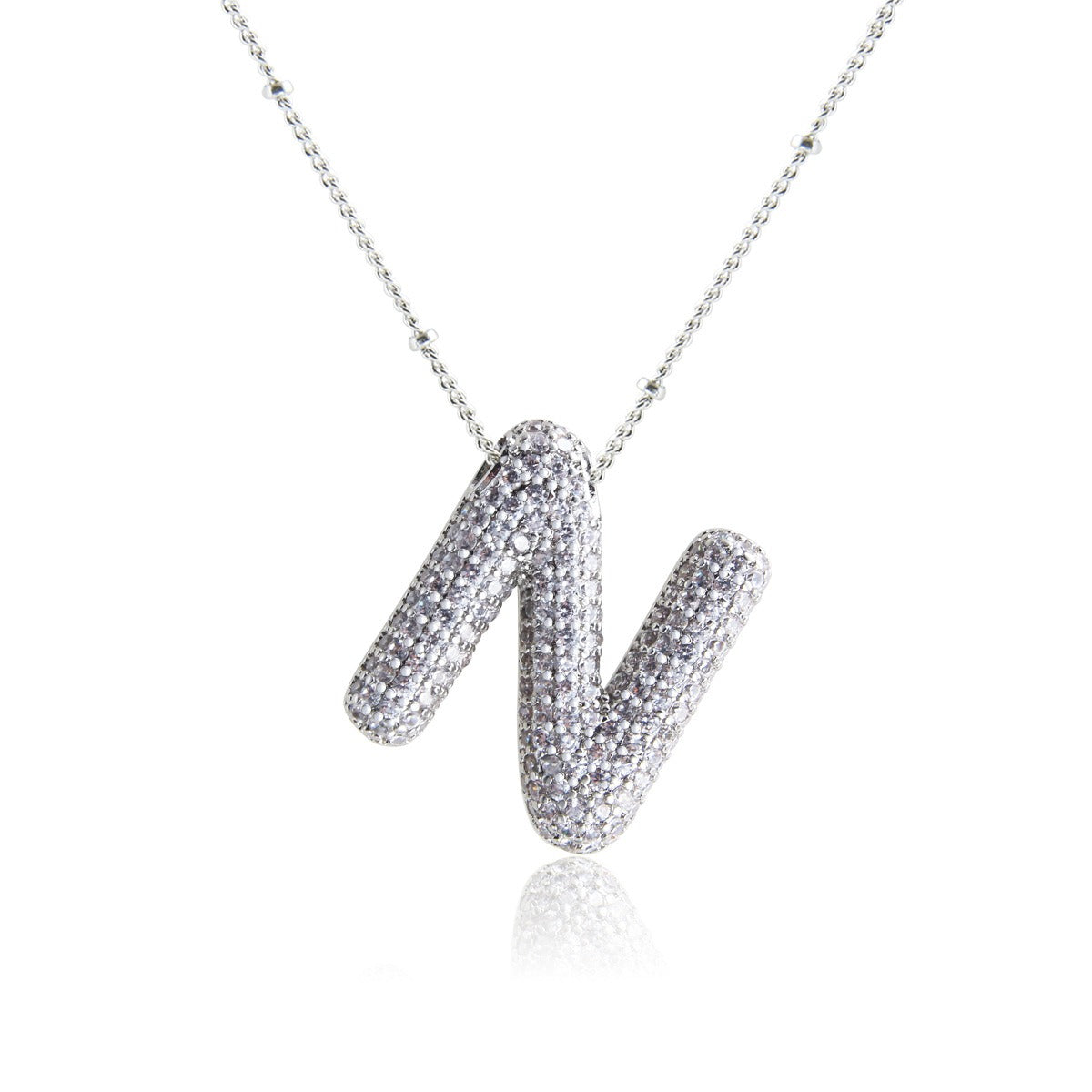 Bubble Initial Necklace