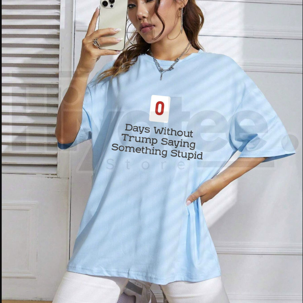 0 Days Without Saying Something Stupid T-Shirt – Funny Sarcastic Political Humor Graphic Tee