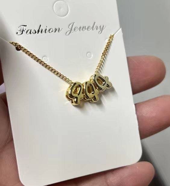 Bubble 444 Necklace