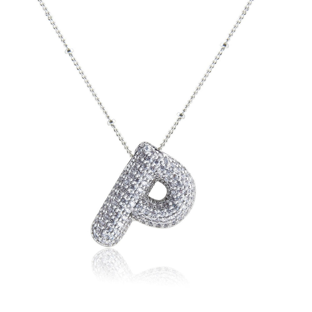 Bubble Initial Necklace
