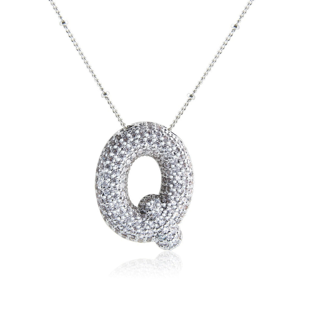 Bubble Initial Necklace