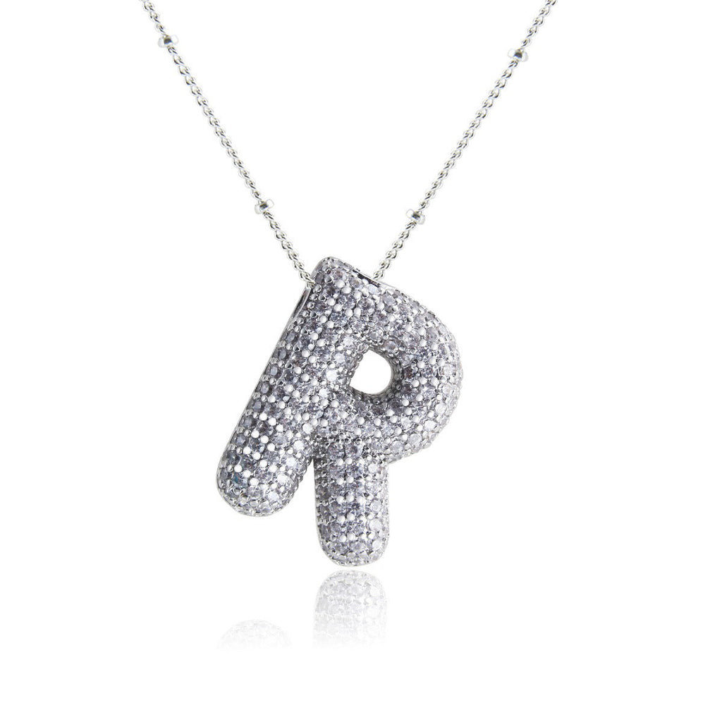 Bubble Initial Necklace