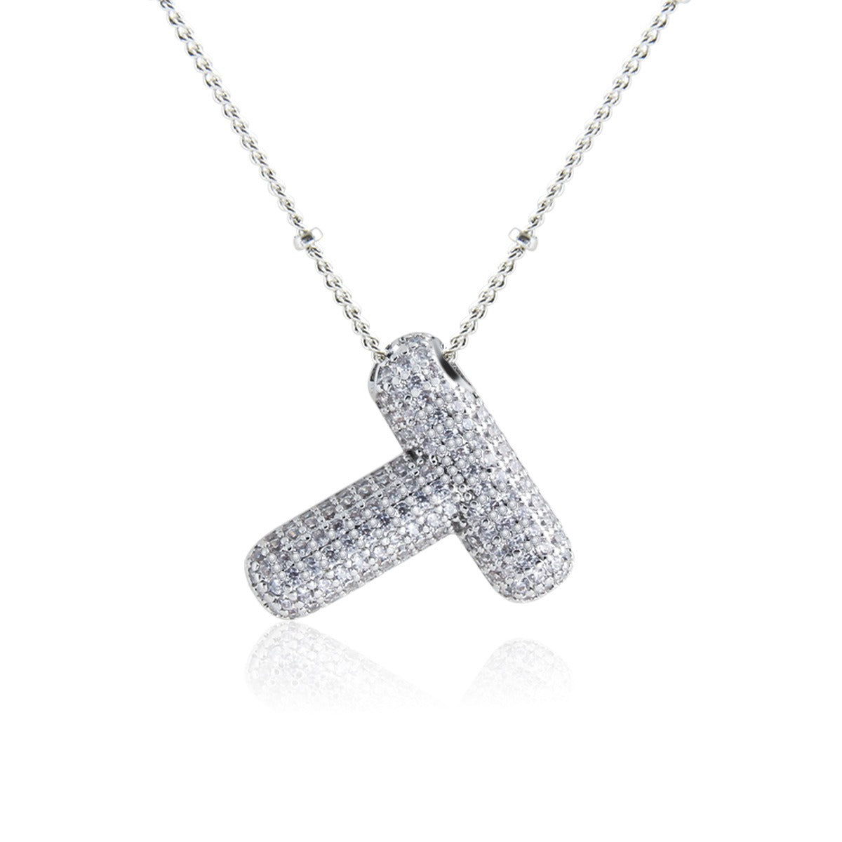 Bubble Initial Necklace