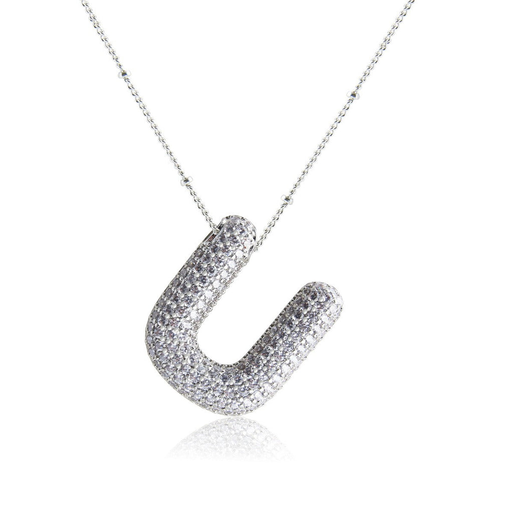 Bubble Initial Necklace