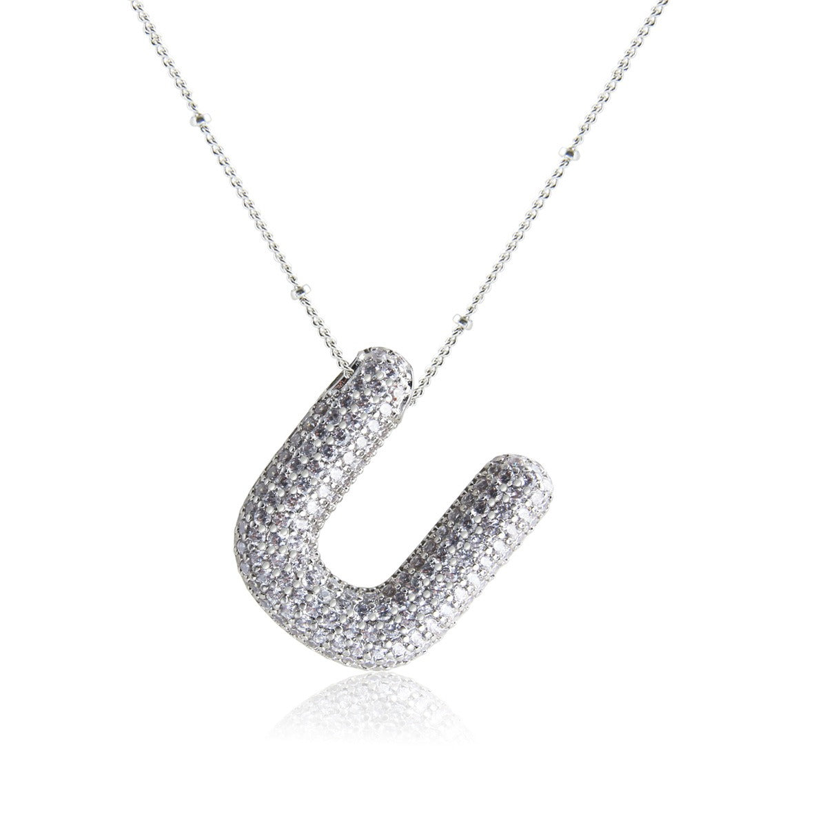 Bubble Initial Necklace