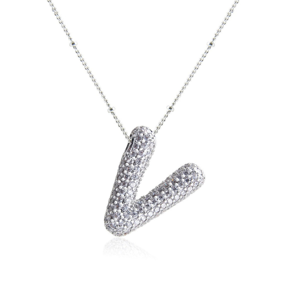 Bubble Initial Necklace