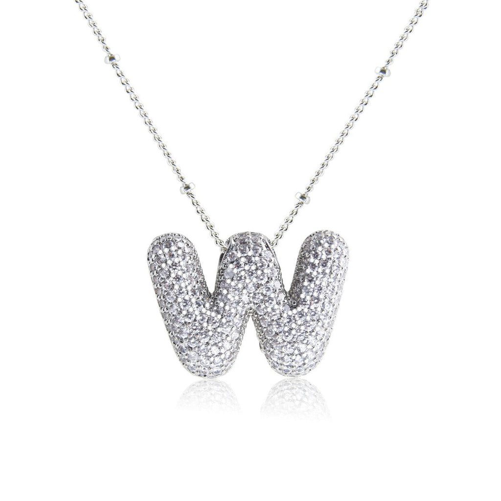 Bubble Initial Necklace