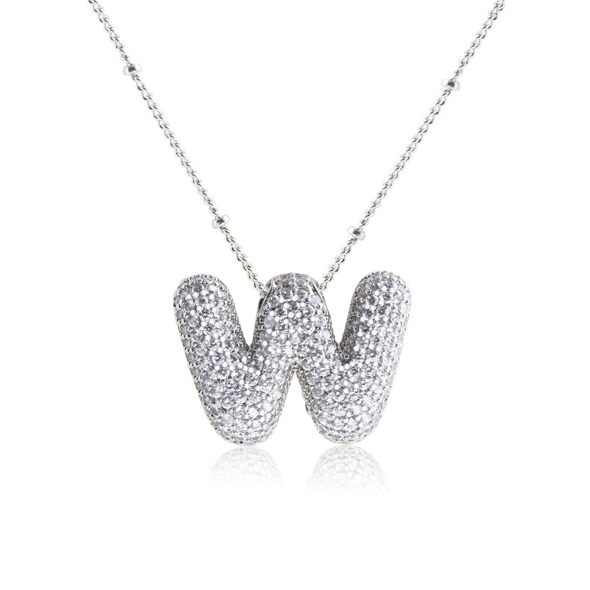 Bubble Initial Necklace