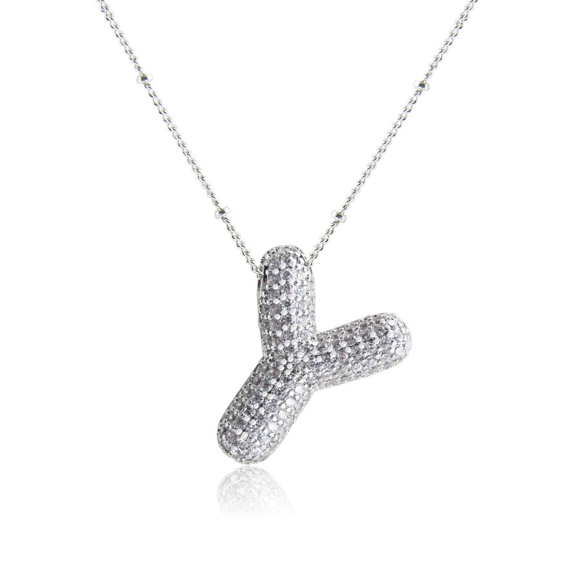 Bubble Initial Necklace