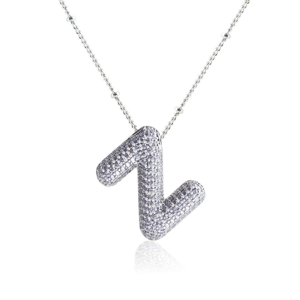 Bubble Initial Necklace