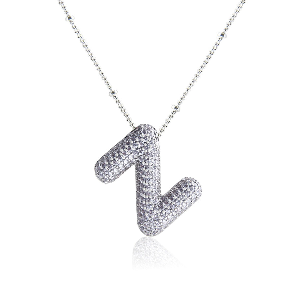Bubble Initial Necklace