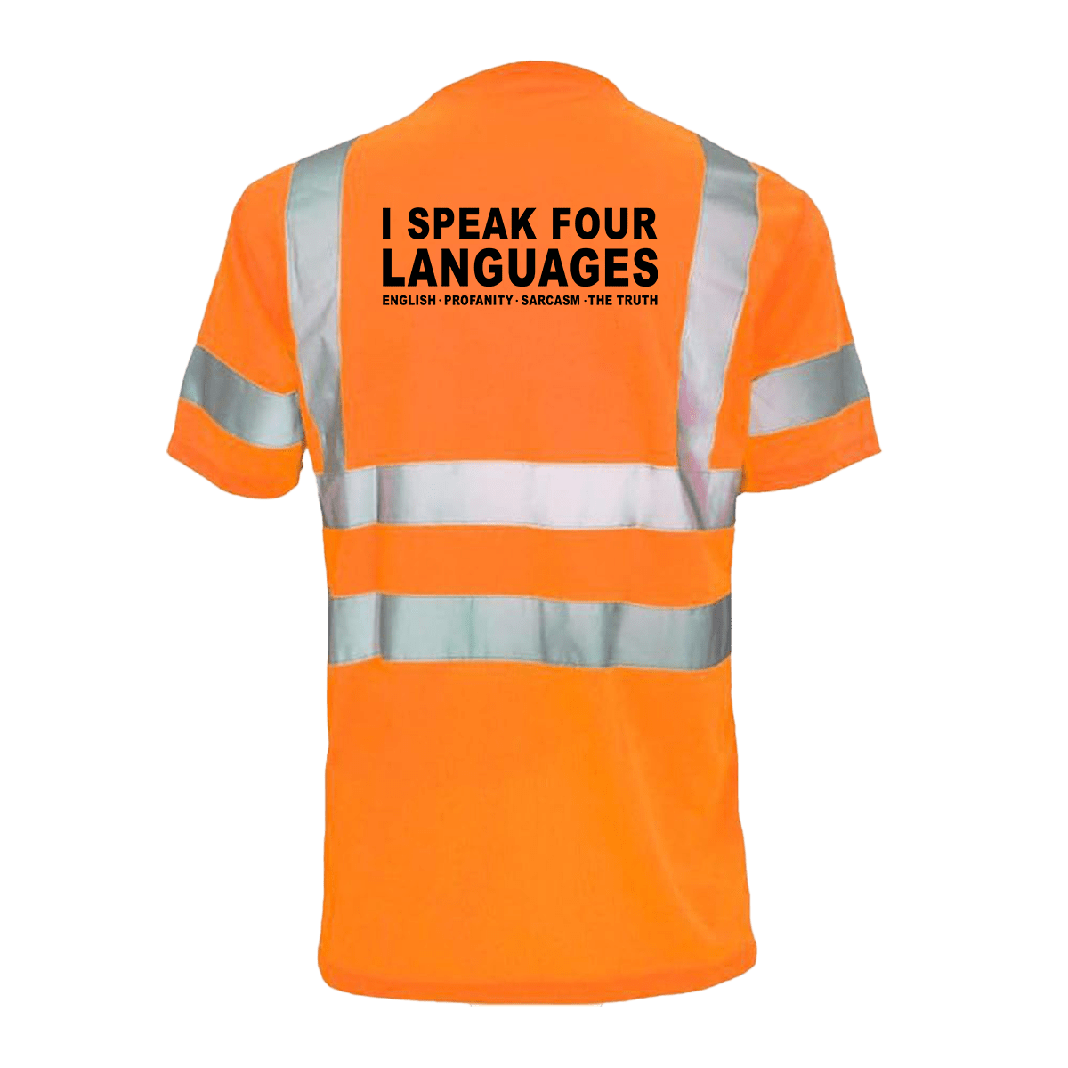 Four Languages - Reflective Safety T-Shirt