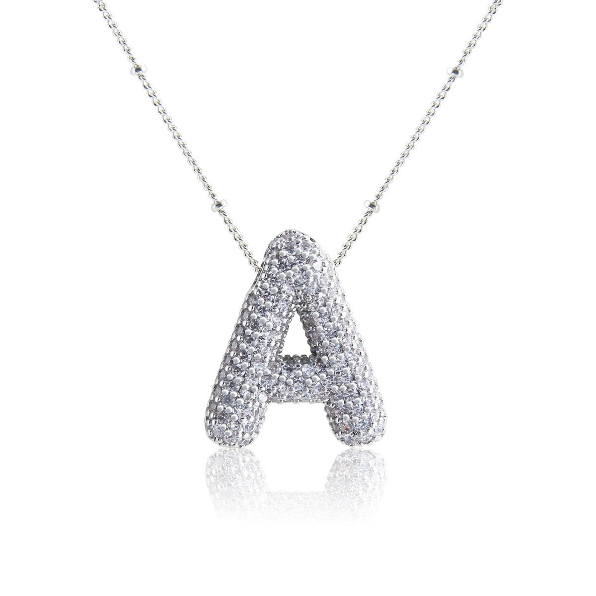 Bubble Initial Necklace