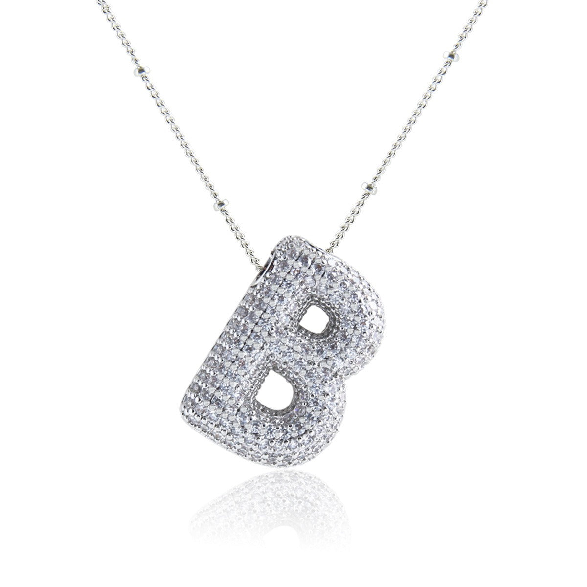 Bubble Initial Necklace