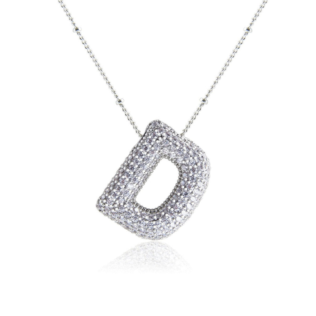 Bubble Initial Necklace