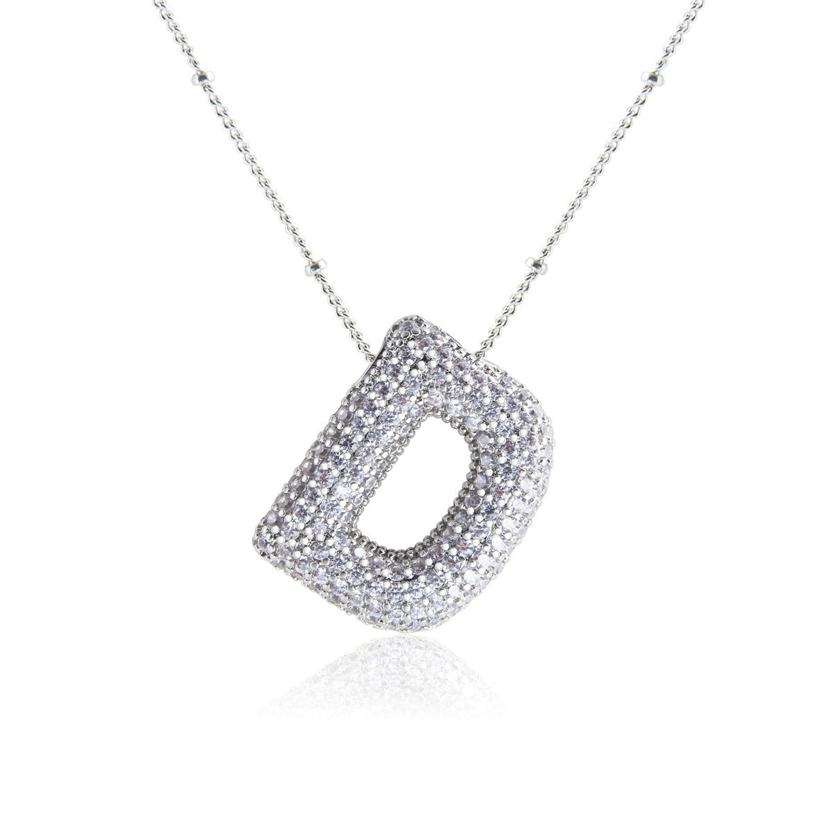 Bubble Initial Necklace