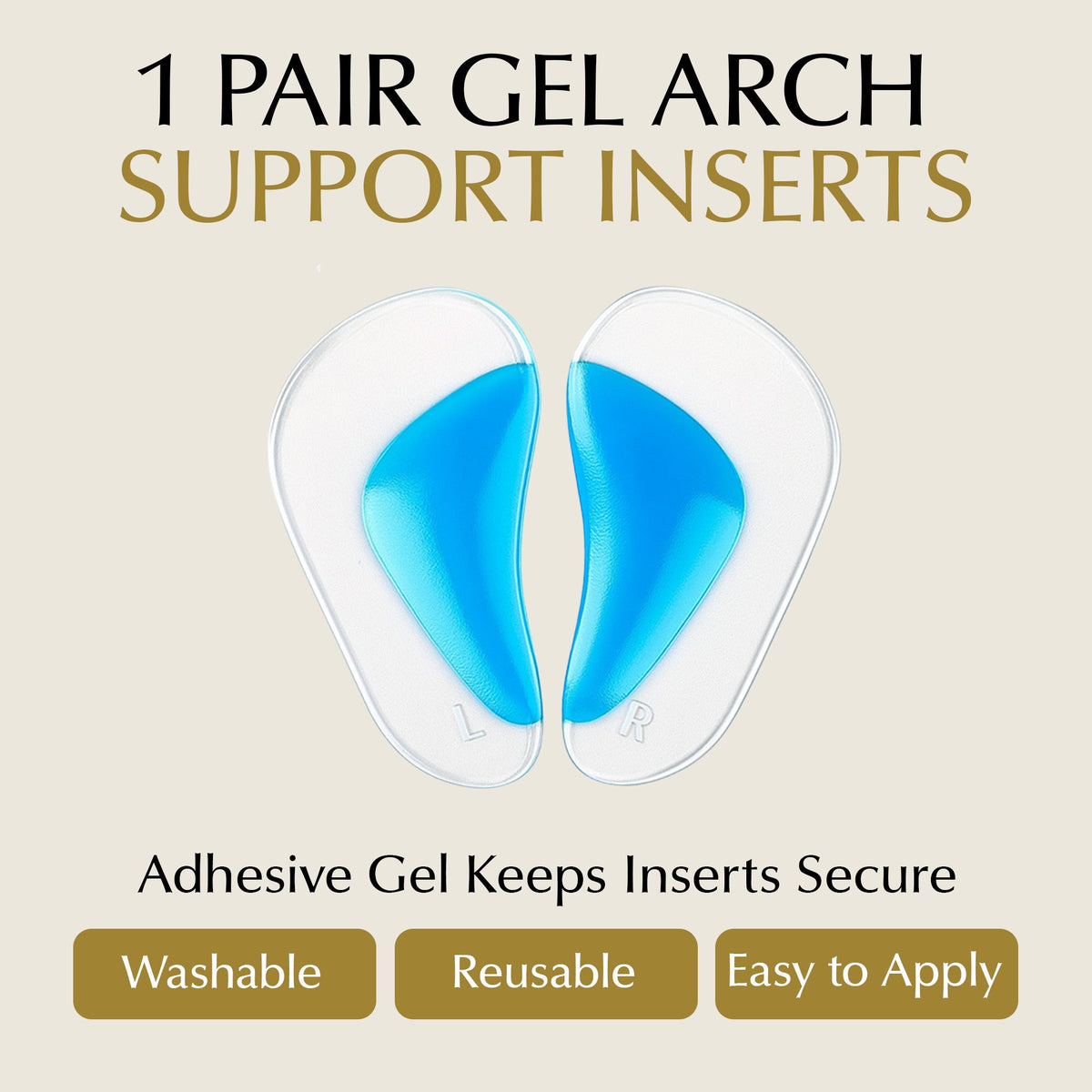 Arch Support Shoe Inserts for Adults & Kids