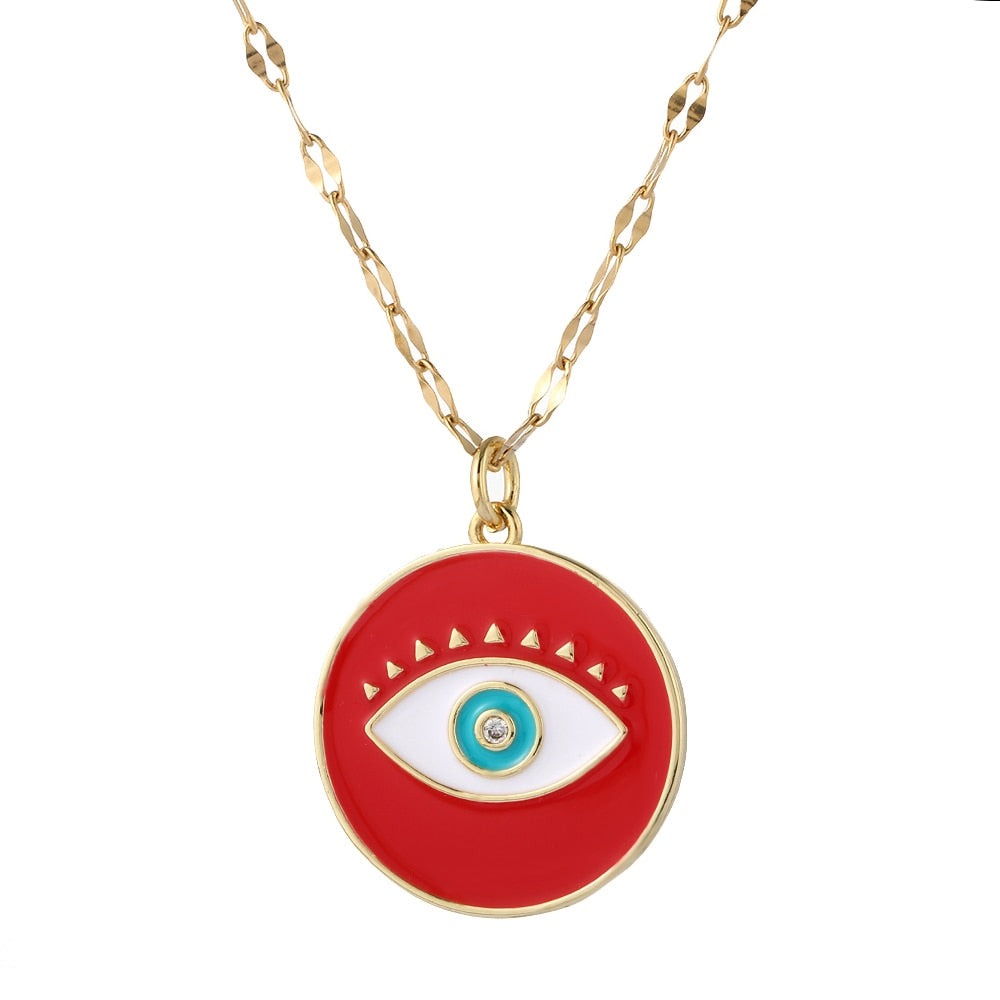 Blue Eye Pendant Necklace