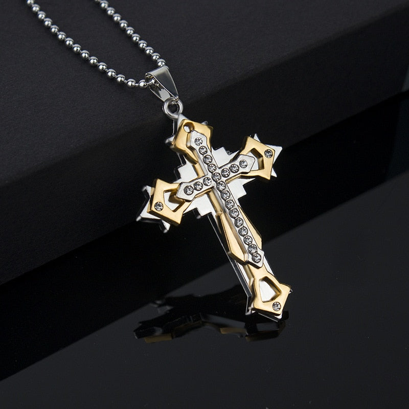 Black Rectangle Pendant Necklace