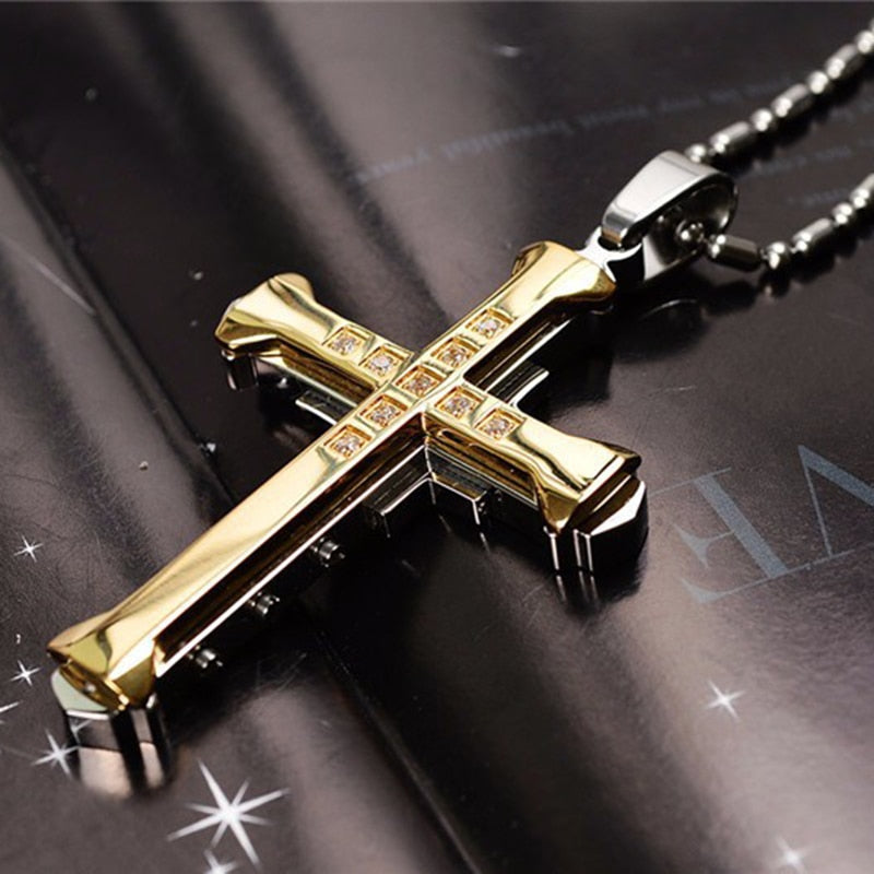 Black Rectangle Pendant Necklace