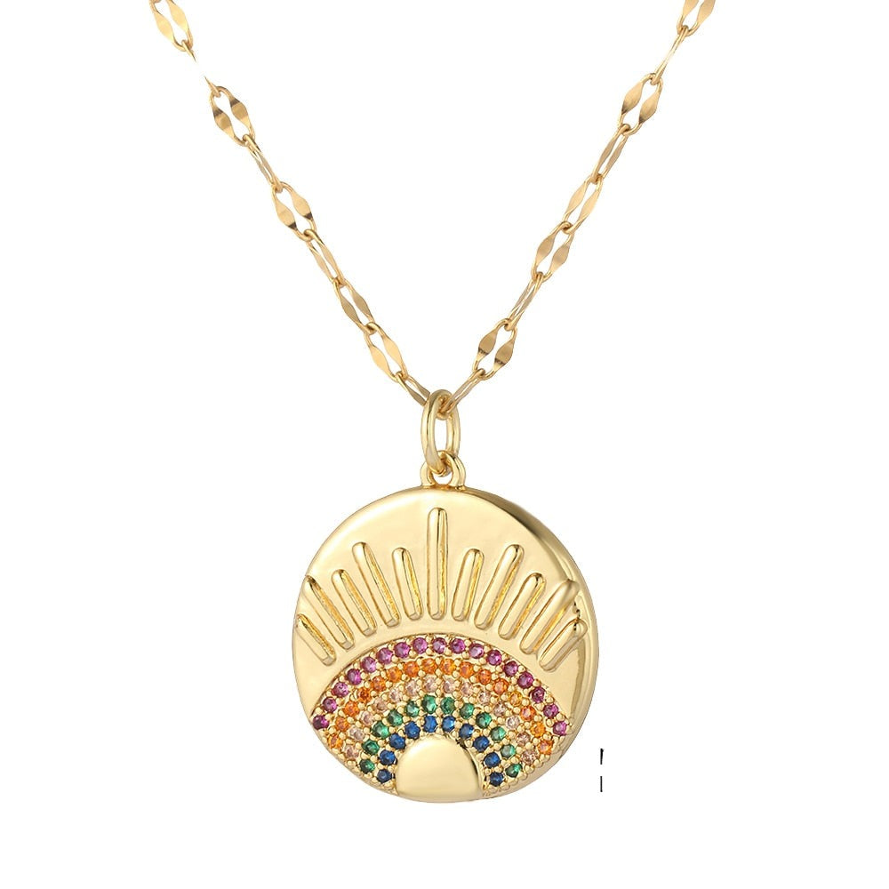 Blue Eye Pendant Necklace