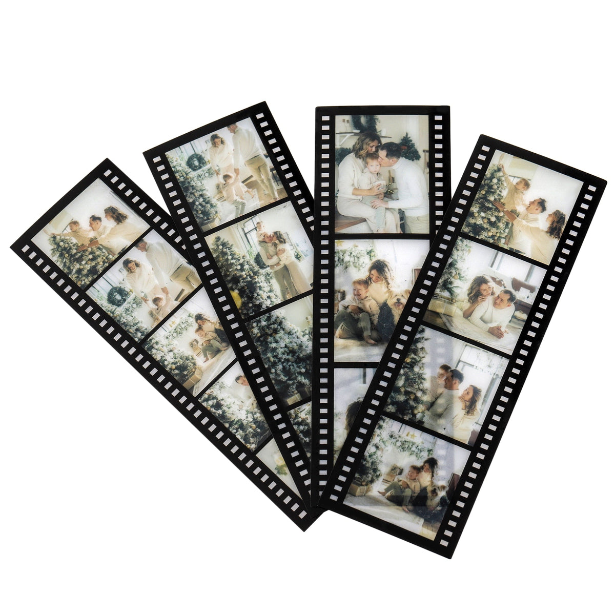 Personalized Film Roll Photo Bookmarks - 4 Pieces