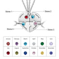 Four-Friend Heart Necklace