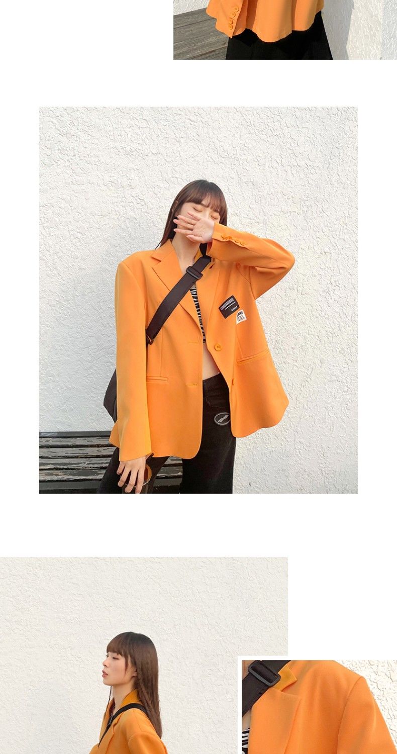 Oversized Wide-Shoulder Blazer