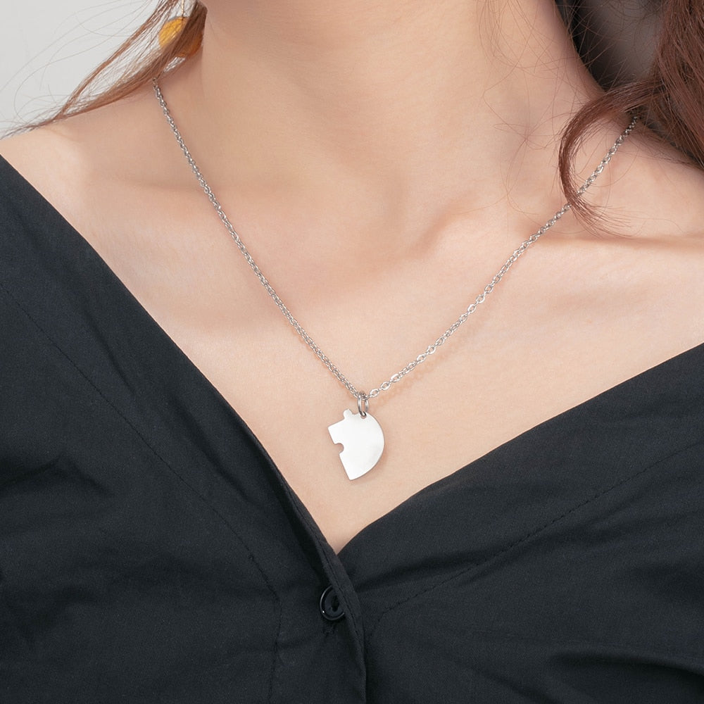 Four-Friend Heart Necklace