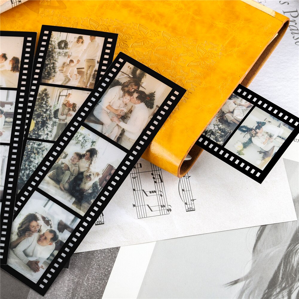 Personalized Film Roll Photo Bookmarks - 4 Pieces