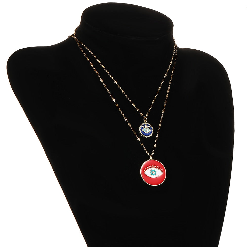 Blue Eye Pendant Necklace