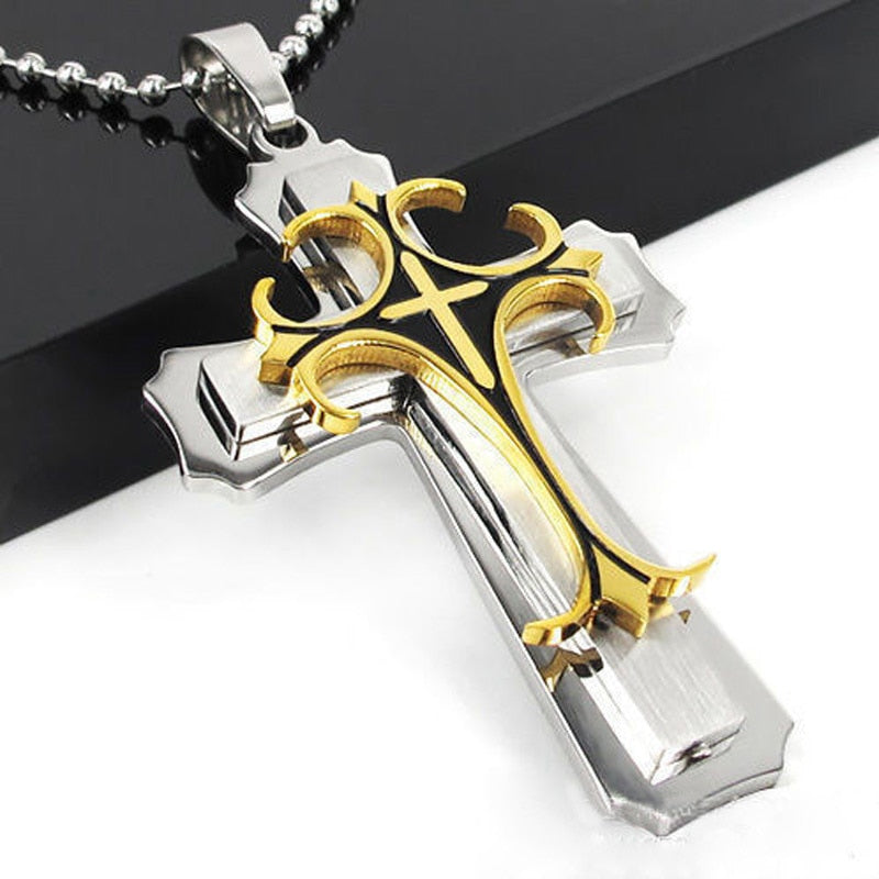 Black Rectangle Pendant Necklace