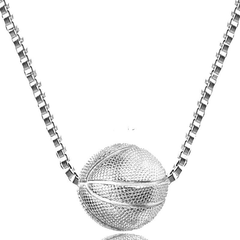 Basketball Pendant Necklace