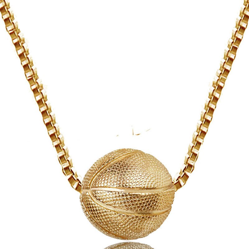 Basketball Pendant Necklace