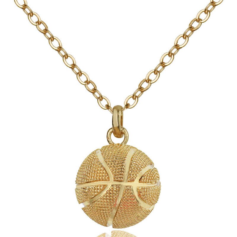 Basketball Pendant Necklace