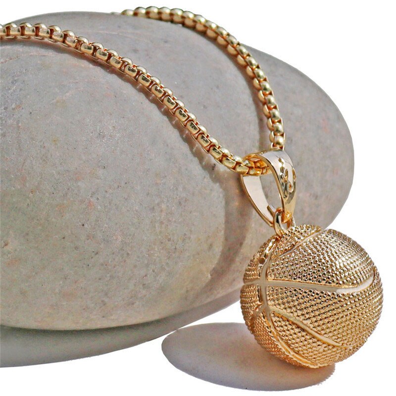 Basketball Pendant Necklace