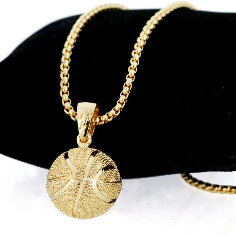 Basketball Pendant Necklace