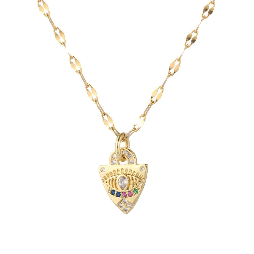 Blue Eye Pendant Necklace