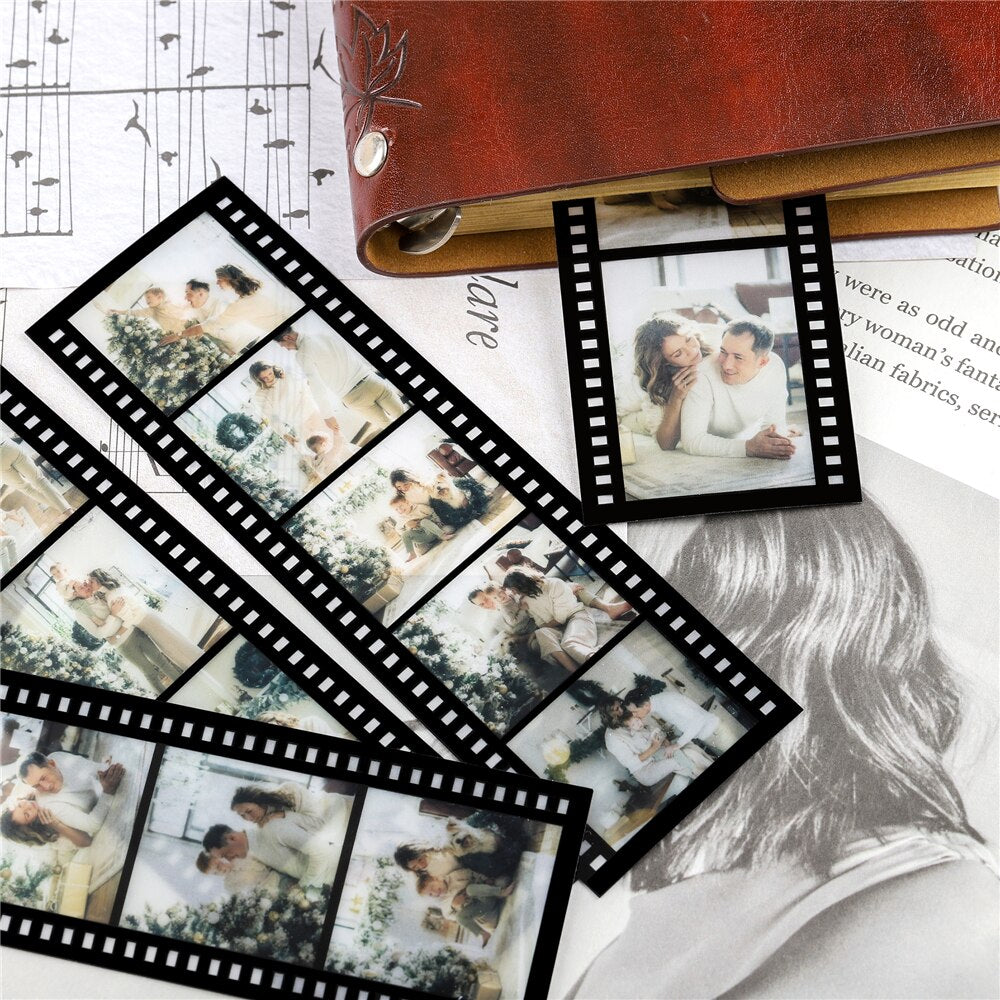 Personalized Film Roll Photo Bookmarks - 4 Pieces